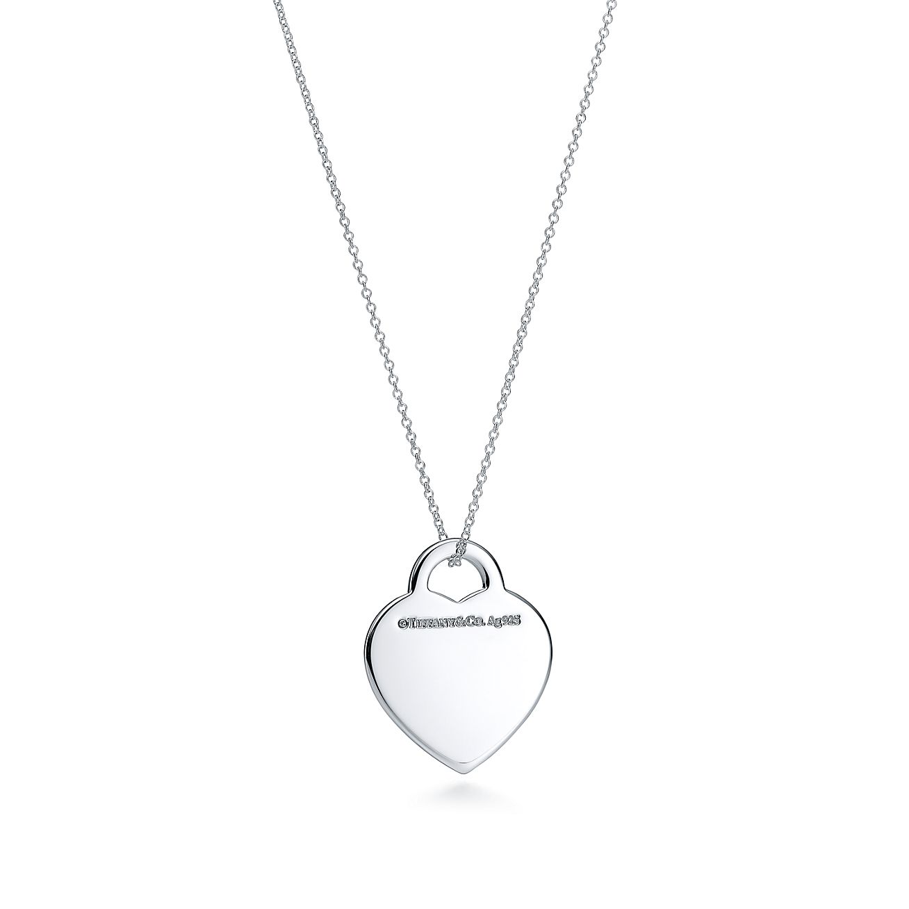 Подвеска в форме сердца Return to Tiffany™ из серебра, размер medium